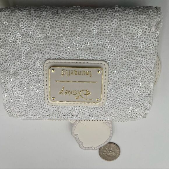 Loungefly Chistmas Mickey Mouse Cosplay Sequin Mini Backpack and Wallet Lot of 2 - Picture 13 of 13